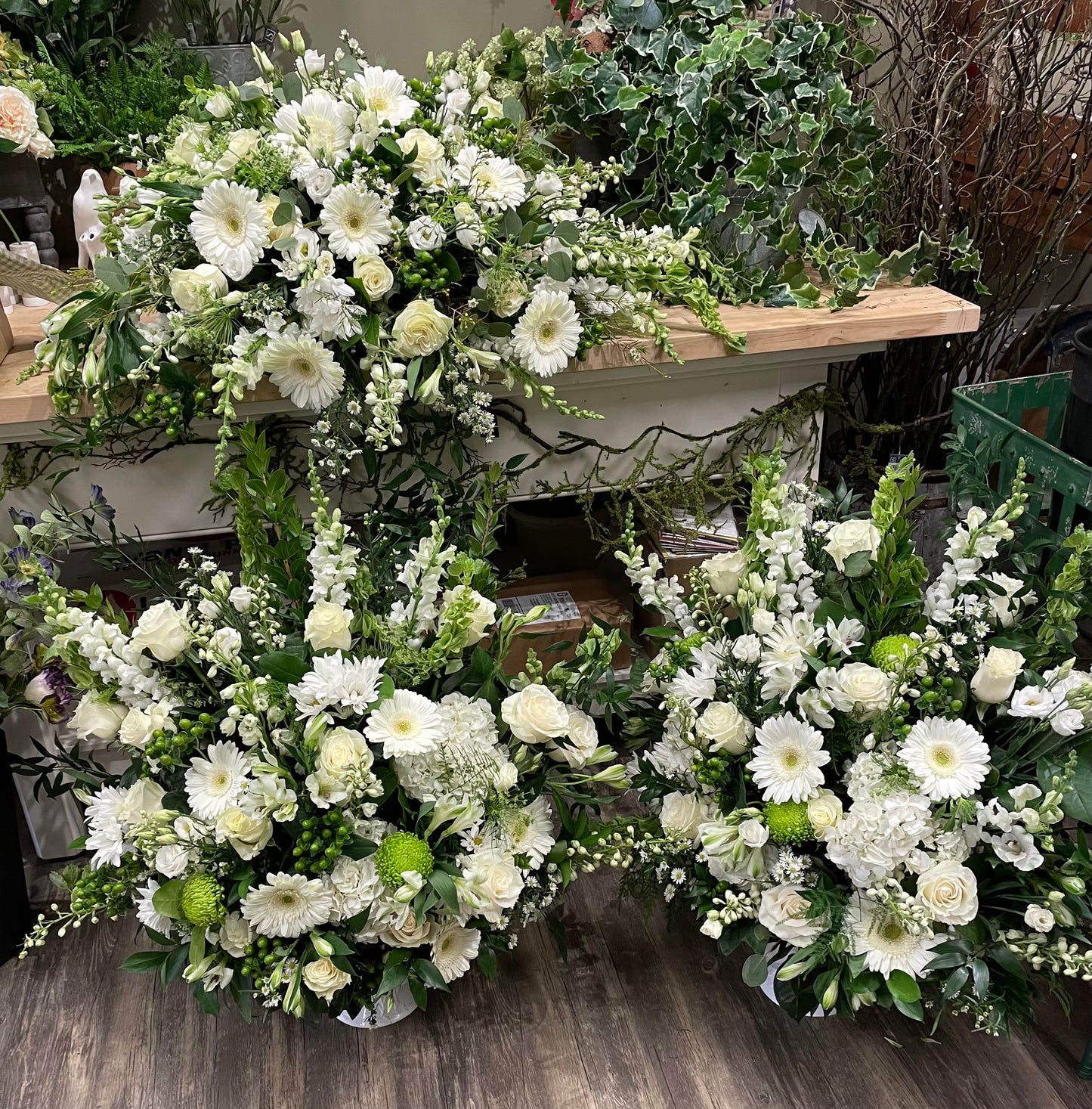 Casket Spray & Pedestal Vase Arrangements